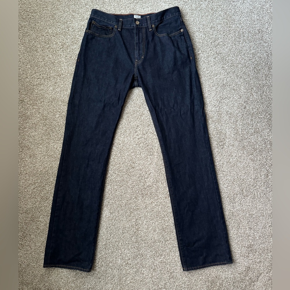 J Crew Mens Vintage Flex Slim Straight Jean, Resin Rinse Wash, 32W/34L - Picture 3 of 7